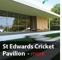 design of build of st edwards cricket pavillion